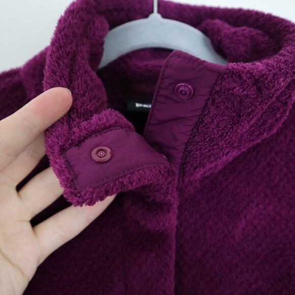 Patagonia Size M Re-Tool Snap-T Pullover Fleece Sweatshirt Mock Neck Plum Purple - Picture 4 of 10